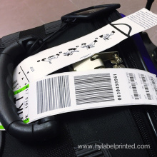 Blank baggage tickets for luggage